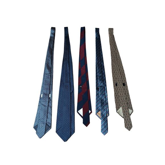 Luxury Designer High End Silk Tie Bundle Nina Ricci Chloe YSL Giorgio Armani - Picture 4 of 16